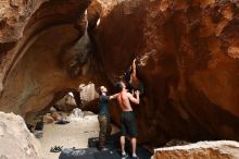 Bouldering in Hueco Tanks on 06/28/2019 with Blue Lizard Climbing and Yoga

Filename: SRM_20190628_1735270.jpg
Aperture: f/5.0
Shutter Speed: 1/160
Body: Canon EOS-1D Mark II
Lens: Canon EF 16-35mm f/2.8 L