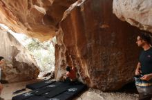 Bouldering in Hueco Tanks on 06/28/2019 with Blue Lizard Climbing and Yoga

Filename: SRM_20190628_1801360.jpg
Aperture: f/4.0
Shutter Speed: 1/125
Body: Canon EOS-1D Mark II
Lens: Canon EF 16-35mm f/2.8 L