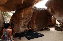 Bouldering in Hueco Tanks on 06/28/2019 with Blue Lizard Climbing and Yoga

Filename: SRM_20190628_1804000.jpg
Aperture: f/4.0
Shutter Speed: 1/160
Body: Canon EOS-1D Mark II
Lens: Canon EF 16-35mm f/2.8 L