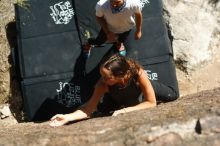 Bouldering in Hueco Tanks on 08/02/2019 with Blue Lizard Climbing and Yoga

Filename: SRM_20190802_1011150.jpg
Aperture: f/4.0
Shutter Speed: 1/800
Body: Canon EOS-1D Mark II
Lens: Canon EF 50mm f/1.8 II