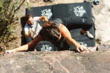 Bouldering in Hueco Tanks on 08/02/2019 with Blue Lizard Climbing and Yoga

Filename: SRM_20190802_1013160.jpg
Aperture: f/4.0
Shutter Speed: 1/800
Body: Canon EOS-1D Mark II
Lens: Canon EF 50mm f/1.8 II