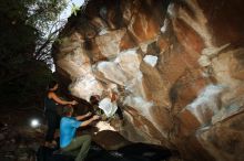 Bouldering in Hueco Tanks on 08/02/2019 with Blue Lizard Climbing and Yoga

Filename: SRM_20190802_1055410.jpg
Aperture: f/5.6
Shutter Speed: 1/250
Body: Canon EOS-1D Mark II
Lens: Canon EF 16-35mm f/2.8 L