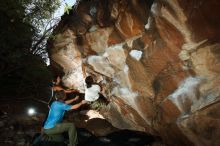 Bouldering in Hueco Tanks on 08/02/2019 with Blue Lizard Climbing and Yoga

Filename: SRM_20190802_1055460.jpg
Aperture: f/5.6
Shutter Speed: 1/250
Body: Canon EOS-1D Mark II
Lens: Canon EF 16-35mm f/2.8 L