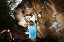 Bouldering in Hueco Tanks on 08/02/2019 with Blue Lizard Climbing and Yoga

Filename: SRM_20190802_1056000.jpg
Aperture: f/5.6
Shutter Speed: 1/250
Body: Canon EOS-1D Mark II
Lens: Canon EF 16-35mm f/2.8 L