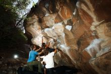 Bouldering in Hueco Tanks on 08/02/2019 with Blue Lizard Climbing and Yoga

Filename: SRM_20190802_1101140.jpg
Aperture: f/5.6
Shutter Speed: 1/250
Body: Canon EOS-1D Mark II
Lens: Canon EF 16-35mm f/2.8 L