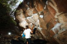 Bouldering in Hueco Tanks on 08/02/2019 with Blue Lizard Climbing and Yoga

Filename: SRM_20190802_1103060.jpg
Aperture: f/5.6
Shutter Speed: 1/250
Body: Canon EOS-1D Mark II
Lens: Canon EF 16-35mm f/2.8 L