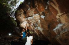 Bouldering in Hueco Tanks on 08/02/2019 with Blue Lizard Climbing and Yoga

Filename: SRM_20190802_1103360.jpg
Aperture: f/5.6
Shutter Speed: 1/250
Body: Canon EOS-1D Mark II
Lens: Canon EF 16-35mm f/2.8 L