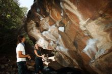 Bouldering in Hueco Tanks on 08/02/2019 with Blue Lizard Climbing and Yoga

Filename: SRM_20190802_1106290.jpg
Aperture: f/5.6
Shutter Speed: 1/250
Body: Canon EOS-1D Mark II
Lens: Canon EF 16-35mm f/2.8 L