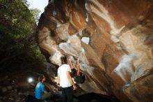 Bouldering in Hueco Tanks on 08/02/2019 with Blue Lizard Climbing and Yoga

Filename: SRM_20190802_1109010.jpg
Aperture: f/5.6
Shutter Speed: 1/250
Body: Canon EOS-1D Mark II
Lens: Canon EF 16-35mm f/2.8 L