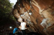 Bouldering in Hueco Tanks on 08/02/2019 with Blue Lizard Climbing and Yoga

Filename: SRM_20190802_1109030.jpg
Aperture: f/5.6
Shutter Speed: 1/250
Body: Canon EOS-1D Mark II
Lens: Canon EF 16-35mm f/2.8 L