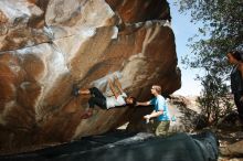 Bouldering in Hueco Tanks on 08/02/2019 with Blue Lizard Climbing and Yoga

Filename: SRM_20190802_1127260.jpg
Aperture: f/5.6
Shutter Speed: 1/250
Body: Canon EOS-1D Mark II
Lens: Canon EF 16-35mm f/2.8 L