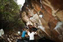 Bouldering in Hueco Tanks on 08/02/2019 with Blue Lizard Climbing and Yoga

Filename: SRM_20190802_1131090.jpg
Aperture: f/5.6
Shutter Speed: 1/250
Body: Canon EOS-1D Mark II
Lens: Canon EF 16-35mm f/2.8 L