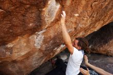 Bouldering in Hueco Tanks on 08/02/2019 with Blue Lizard Climbing and Yoga

Filename: SRM_20190802_1203180.jpg
Aperture: f/5.6
Shutter Speed: 1/320
Body: Canon EOS-1D Mark II
Lens: Canon EF 16-35mm f/2.8 L