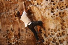 Bouldering in Hueco Tanks on 08/02/2019 with Blue Lizard Climbing and Yoga

Filename: SRM_20190802_1319350.jpg
Aperture: f/4.0
Shutter Speed: 1/320
Body: Canon EOS-1D Mark II
Lens: Canon EF 50mm f/1.8 II