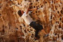 Bouldering in Hueco Tanks on 08/02/2019 with Blue Lizard Climbing and Yoga

Filename: SRM_20190802_1319450.jpg
Aperture: f/4.0
Shutter Speed: 1/250
Body: Canon EOS-1D Mark II
Lens: Canon EF 50mm f/1.8 II