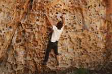 Bouldering in Hueco Tanks on 08/02/2019 with Blue Lizard Climbing and Yoga

Filename: SRM_20190802_1320060.jpg
Aperture: f/4.0
Shutter Speed: 1/320
Body: Canon EOS-1D Mark II
Lens: Canon EF 50mm f/1.8 II