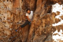 Bouldering in Hueco Tanks on 08/02/2019 with Blue Lizard Climbing and Yoga

Filename: SRM_20190802_1321500.jpg
Aperture: f/4.0
Shutter Speed: 1/400
Body: Canon EOS-1D Mark II
Lens: Canon EF 50mm f/1.8 II