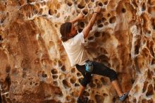 Bouldering in Hueco Tanks on 08/02/2019 with Blue Lizard Climbing and Yoga

Filename: SRM_20190802_1325530.jpg
Aperture: f/4.0
Shutter Speed: 1/200
Body: Canon EOS-1D Mark II
Lens: Canon EF 50mm f/1.8 II