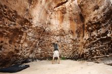 Bouldering in Hueco Tanks on 08/02/2019 with Blue Lizard Climbing and Yoga

Filename: SRM_20190802_1441570.jpg
Aperture: f/5.6
Shutter Speed: 1/100
Body: Canon EOS-1D Mark II
Lens: Canon EF 16-35mm f/2.8 L