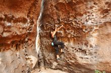 Bouldering in Hueco Tanks on 08/02/2019 with Blue Lizard Climbing and Yoga

Filename: SRM_20190802_1442400.jpg
Aperture: f/5.6
Shutter Speed: 1/40
Body: Canon EOS-1D Mark II
Lens: Canon EF 16-35mm f/2.8 L