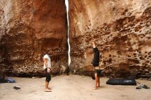 Bouldering in Hueco Tanks on 08/02/2019 with Blue Lizard Climbing and Yoga

Filename: SRM_20190802_1455270.jpg
Aperture: f/5.6
Shutter Speed: 1/125
Body: Canon EOS-1D Mark II
Lens: Canon EF 16-35mm f/2.8 L