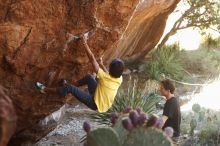Bouldering in Hueco Tanks on 08/31/2019 with Blue Lizard Climbing and Yoga

Filename: SRM_20190831_1058280.jpg
Aperture: f/4.0
Shutter Speed: 1/200
Body: Canon EOS-1D Mark II
Lens: Canon EF 50mm f/1.8 II