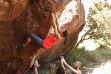 Bouldering in Hueco Tanks on 08/31/2019 with Blue Lizard Climbing and Yoga

Filename: SRM_20190831_1102270.jpg
Aperture: f/4.0
Shutter Speed: 1/250
Body: Canon EOS-1D Mark II
Lens: Canon EF 50mm f/1.8 II