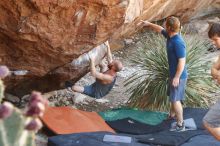 Bouldering in Hueco Tanks on 08/31/2019 with Blue Lizard Climbing and Yoga

Filename: SRM_20190831_1106010.jpg
Aperture: f/3.5
Shutter Speed: 1/160
Body: Canon EOS-1D Mark II
Lens: Canon EF 50mm f/1.8 II