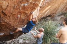 Bouldering in Hueco Tanks on 08/31/2019 with Blue Lizard Climbing and Yoga

Filename: SRM_20190831_1107130.jpg
Aperture: f/3.5
Shutter Speed: 1/200
Body: Canon EOS-1D Mark II
Lens: Canon EF 50mm f/1.8 II