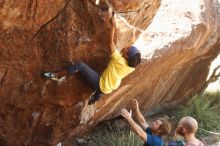 Bouldering in Hueco Tanks on 08/31/2019 with Blue Lizard Climbing and Yoga

Filename: SRM_20190831_1109040.jpg
Aperture: f/3.5
Shutter Speed: 1/320
Body: Canon EOS-1D Mark II
Lens: Canon EF 50mm f/1.8 II