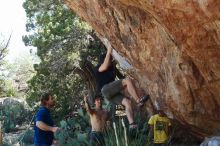 Bouldering in Hueco Tanks on 08/31/2019 with Blue Lizard Climbing and Yoga

Filename: SRM_20190831_1115420.jpg
Aperture: f/4.0
Shutter Speed: 1/640
Body: Canon EOS-1D Mark II
Lens: Canon EF 50mm f/1.8 II