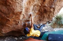 Bouldering in Hueco Tanks on 08/31/2019 with Blue Lizard Climbing and Yoga

Filename: SRM_20190831_1136250.jpg
Aperture: f/4.0
Shutter Speed: 1/200
Body: Canon EOS-1D Mark II
Lens: Canon EF 16-35mm f/2.8 L