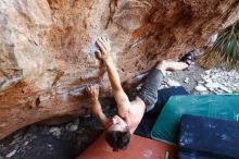 Bouldering in Hueco Tanks on 08/31/2019 with Blue Lizard Climbing and Yoga

Filename: SRM_20190831_1137090.jpg
Aperture: f/4.0
Shutter Speed: 1/200
Body: Canon EOS-1D Mark II
Lens: Canon EF 16-35mm f/2.8 L