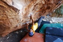 Bouldering in Hueco Tanks on 08/31/2019 with Blue Lizard Climbing and Yoga

Filename: SRM_20190831_1147130.jpg
Aperture: f/4.0
Shutter Speed: 1/250
Body: Canon EOS-1D Mark II
Lens: Canon EF 16-35mm f/2.8 L