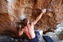 Bouldering in Hueco Tanks on 08/31/2019 with Blue Lizard Climbing and Yoga

Filename: SRM_20190831_1148190.jpg
Aperture: f/4.0
Shutter Speed: 1/250
Body: Canon EOS-1D Mark II
Lens: Canon EF 16-35mm f/2.8 L