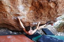 Bouldering in Hueco Tanks on 08/31/2019 with Blue Lizard Climbing and Yoga

Filename: SRM_20190831_1148590.jpg
Aperture: f/4.0
Shutter Speed: 1/200
Body: Canon EOS-1D Mark II
Lens: Canon EF 16-35mm f/2.8 L