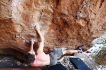 Bouldering in Hueco Tanks on 08/31/2019 with Blue Lizard Climbing and Yoga

Filename: SRM_20190831_1149050.jpg
Aperture: f/4.0
Shutter Speed: 1/200
Body: Canon EOS-1D Mark II
Lens: Canon EF 16-35mm f/2.8 L