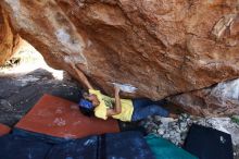 Bouldering in Hueco Tanks on 08/31/2019 with Blue Lizard Climbing and Yoga

Filename: SRM_20190831_1206480.jpg
Aperture: f/4.0
Shutter Speed: 1/320
Body: Canon EOS-1D Mark II
Lens: Canon EF 16-35mm f/2.8 L