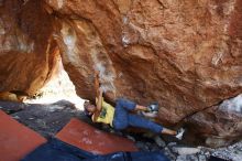 Bouldering in Hueco Tanks on 08/31/2019 with Blue Lizard Climbing and Yoga

Filename: SRM_20190831_1206560.jpg
Aperture: f/4.0
Shutter Speed: 1/320
Body: Canon EOS-1D Mark II
Lens: Canon EF 16-35mm f/2.8 L