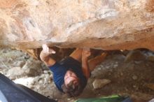 Bouldering in Hueco Tanks on 08/31/2019 with Blue Lizard Climbing and Yoga

Filename: SRM_20190831_1256000.jpg
Aperture: f/2.8
Shutter Speed: 1/320
Body: Canon EOS-1D Mark II
Lens: Canon EF 50mm f/1.8 II