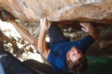 Bouldering in Hueco Tanks on 08/31/2019 with Blue Lizard Climbing and Yoga

Filename: SRM_20190831_1304430.jpg
Aperture: f/2.8
Shutter Speed: 1/500
Body: Canon EOS-1D Mark II
Lens: Canon EF 50mm f/1.8 II