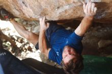 Bouldering in Hueco Tanks on 08/31/2019 with Blue Lizard Climbing and Yoga

Filename: SRM_20190831_1304440.jpg
Aperture: f/2.8
Shutter Speed: 1/500
Body: Canon EOS-1D Mark II
Lens: Canon EF 50mm f/1.8 II