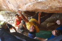 Bouldering in Hueco Tanks on 08/31/2019 with Blue Lizard Climbing and Yoga

Filename: SRM_20190831_1313140.jpg
Aperture: f/3.2
Shutter Speed: 1/160
Body: Canon EOS-1D Mark II
Lens: Canon EF 50mm f/1.8 II