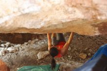 Bouldering in Hueco Tanks on 08/31/2019 with Blue Lizard Climbing and Yoga

Filename: SRM_20190831_1316410.jpg
Aperture: f/2.8
Shutter Speed: 1/100
Body: Canon EOS-1D Mark II
Lens: Canon EF 50mm f/1.8 II