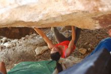 Bouldering in Hueco Tanks on 08/31/2019 with Blue Lizard Climbing and Yoga

Filename: SRM_20190831_1316430.jpg
Aperture: f/2.8
Shutter Speed: 1/100
Body: Canon EOS-1D Mark II
Lens: Canon EF 50mm f/1.8 II