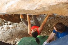 Bouldering in Hueco Tanks on 08/31/2019 with Blue Lizard Climbing and Yoga

Filename: SRM_20190831_1316460.jpg
Aperture: f/2.8
Shutter Speed: 1/100
Body: Canon EOS-1D Mark II
Lens: Canon EF 50mm f/1.8 II