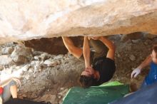 Bouldering in Hueco Tanks on 08/31/2019 with Blue Lizard Climbing and Yoga

Filename: SRM_20190831_1318250.jpg
Aperture: f/2.8
Shutter Speed: 1/125
Body: Canon EOS-1D Mark II
Lens: Canon EF 50mm f/1.8 II