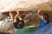 Bouldering in Hueco Tanks on 08/31/2019 with Blue Lizard Climbing and Yoga

Filename: SRM_20190831_1318300.jpg
Aperture: f/2.8
Shutter Speed: 1/125
Body: Canon EOS-1D Mark II
Lens: Canon EF 50mm f/1.8 II