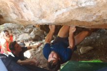 Bouldering in Hueco Tanks on 08/31/2019 with Blue Lizard Climbing and Yoga

Filename: SRM_20190831_1321030.jpg
Aperture: f/2.8
Shutter Speed: 1/320
Body: Canon EOS-1D Mark II
Lens: Canon EF 50mm f/1.8 II