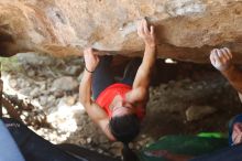 Bouldering in Hueco Tanks on 08/31/2019 with Blue Lizard Climbing and Yoga

Filename: SRM_20190831_1324250.jpg
Aperture: f/2.8
Shutter Speed: 1/500
Body: Canon EOS-1D Mark II
Lens: Canon EF 50mm f/1.8 II